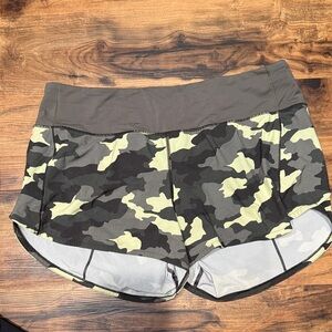 lululemon athletica Camo Athletic Shorts - Black and Cream